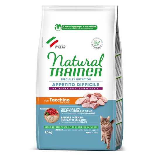 Trainer Natural Speciality Nutrition Appetito difficile Con Tacchino (+1)  (Kg/Size:1,5)