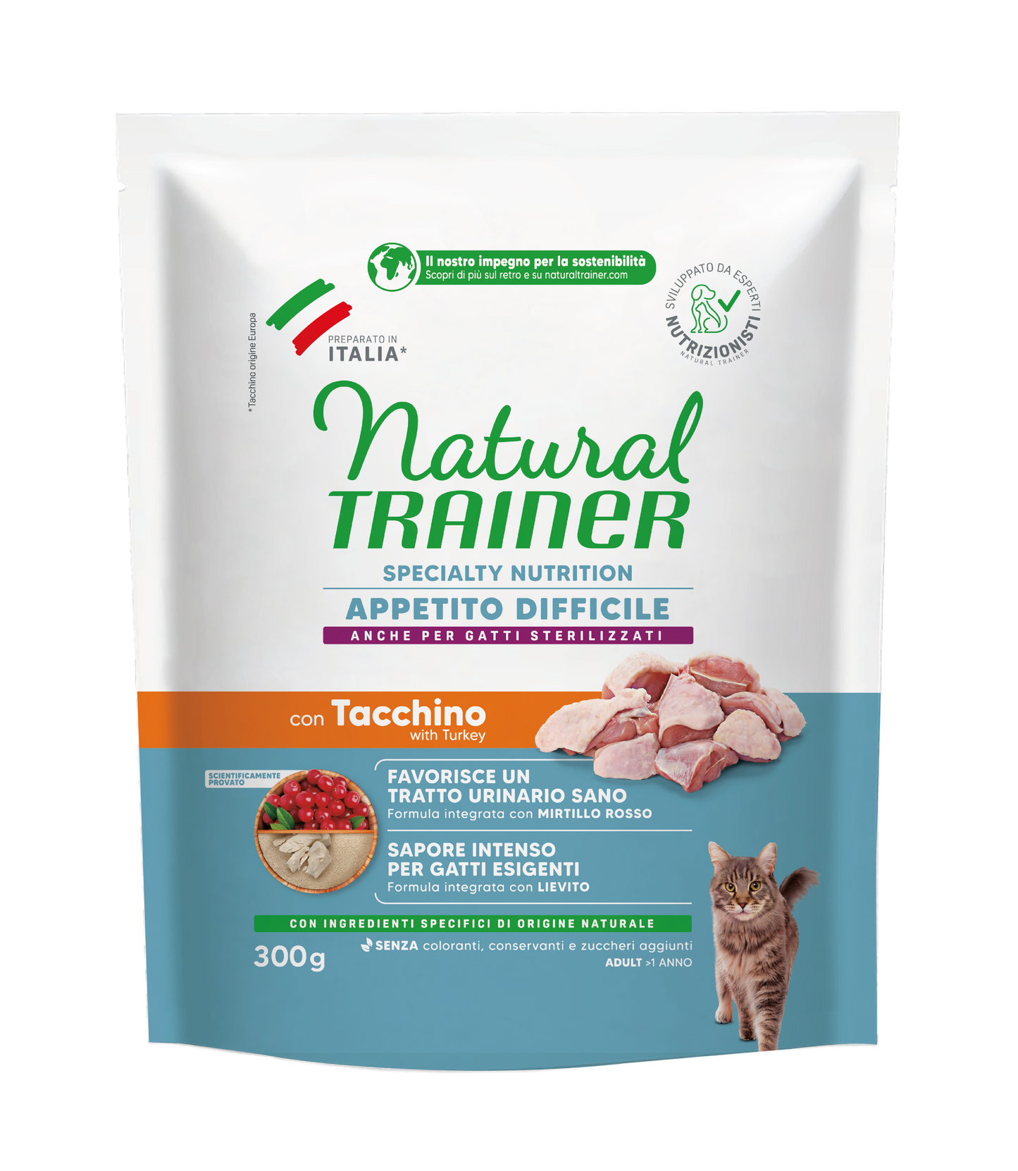 Trainer Natural Speciality Nutrition Appetito difficile Con Tacchino (+1)  (Kg/Size:0,3)