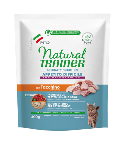 Trainer Natural Speciality Nutrition Appetito difficile Con Tacchino (+1)  (Kg/Size:0,3)