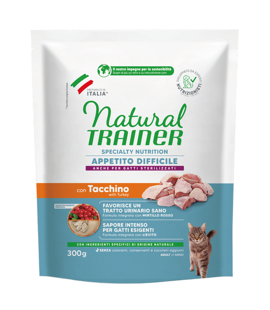 Trainer Natural Speciality Nutrition Appetito difficile Con Tacchino (+1)  (Kg/Size:0,3)