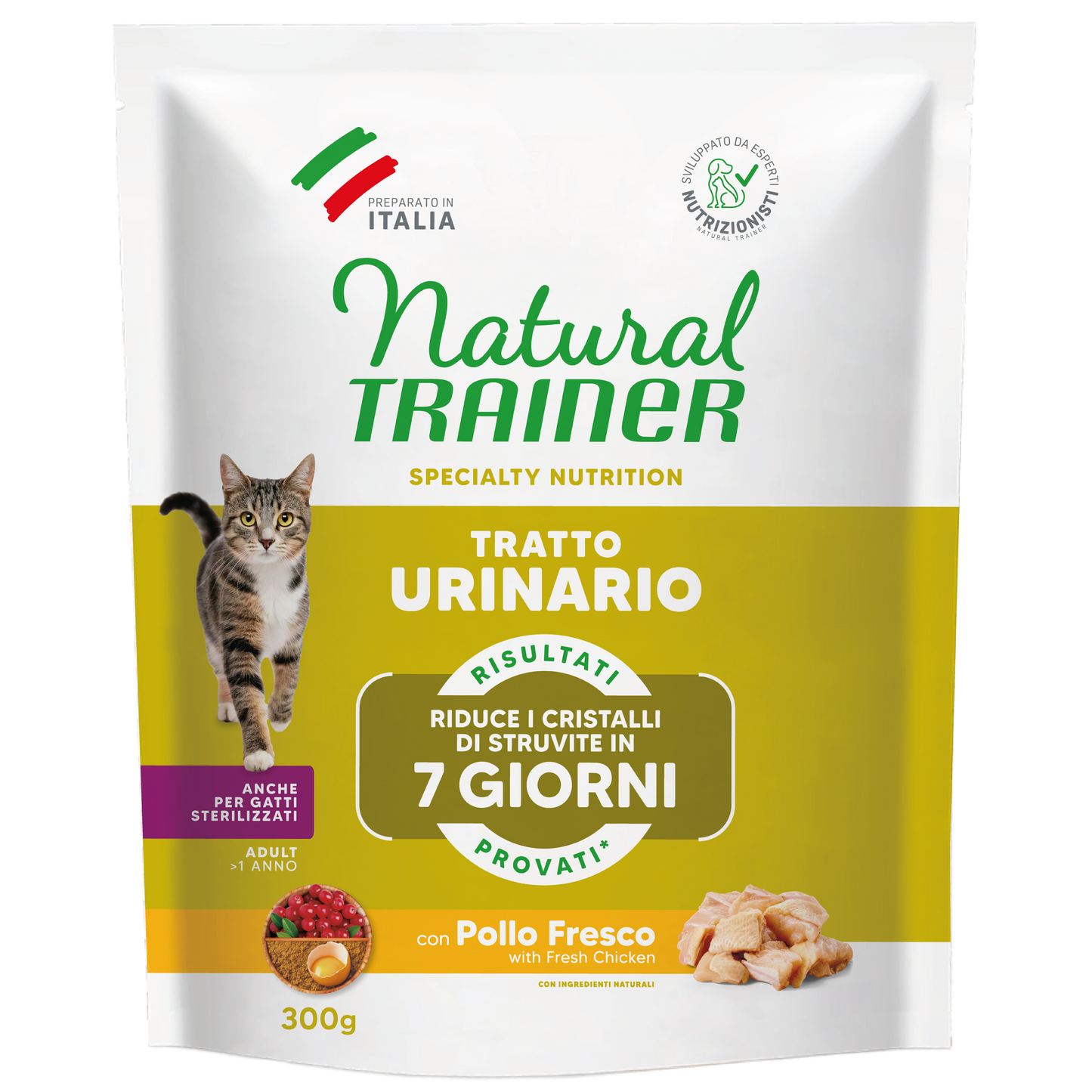 Trainer Natural Speciality Nutrition Tratto Urinario Con Pollo Fresco (+1)  (Kg/Size:0,3)