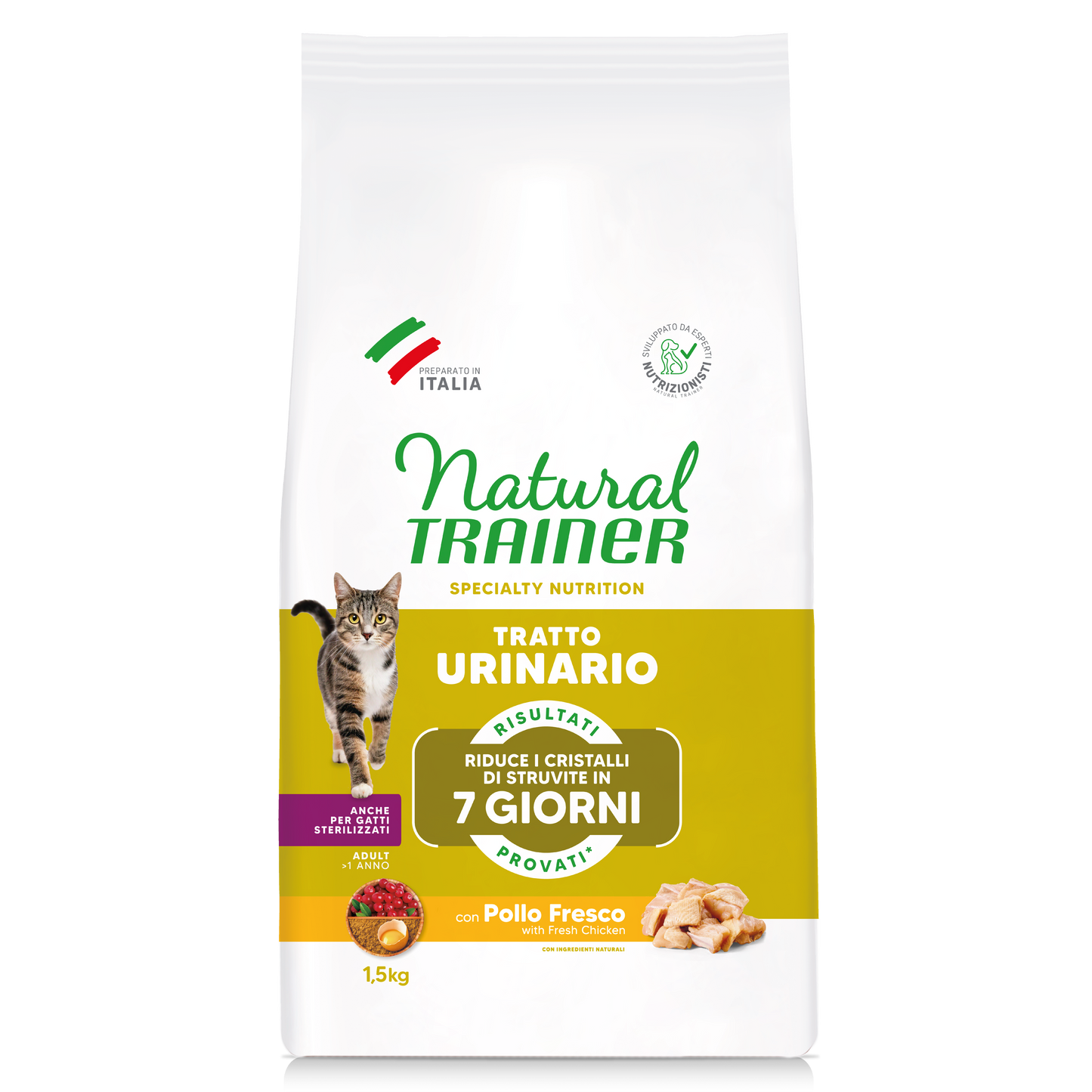 Trainer Natural Speciality Nutrition Tratto Urinario Con Pollo Fresco (+1)  (Kg/Size:1,5)