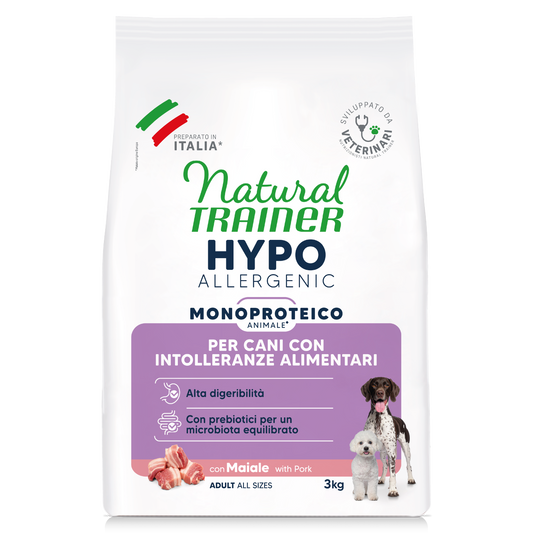 Natural Trainer Hypoallergenic con Maiale (Kg/Size: 3)