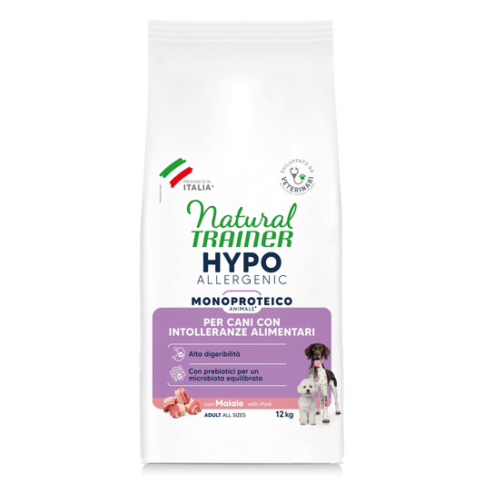 Natural Trainer Hypoallergenic con Maiale Kg/Size: 12)