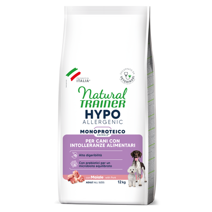 Natural Trainer Hypoallergenic con Maiale Kg/Size: 12)