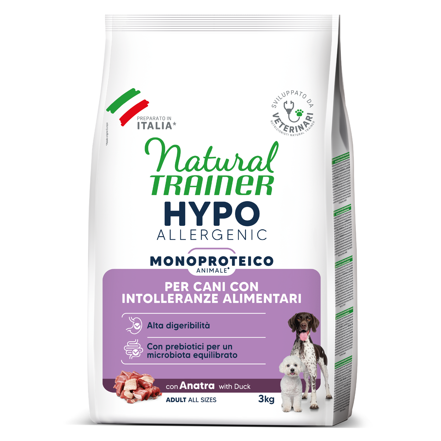 Natural Trainer Hypoallergenic con Anatra (Kg/Size: 3)