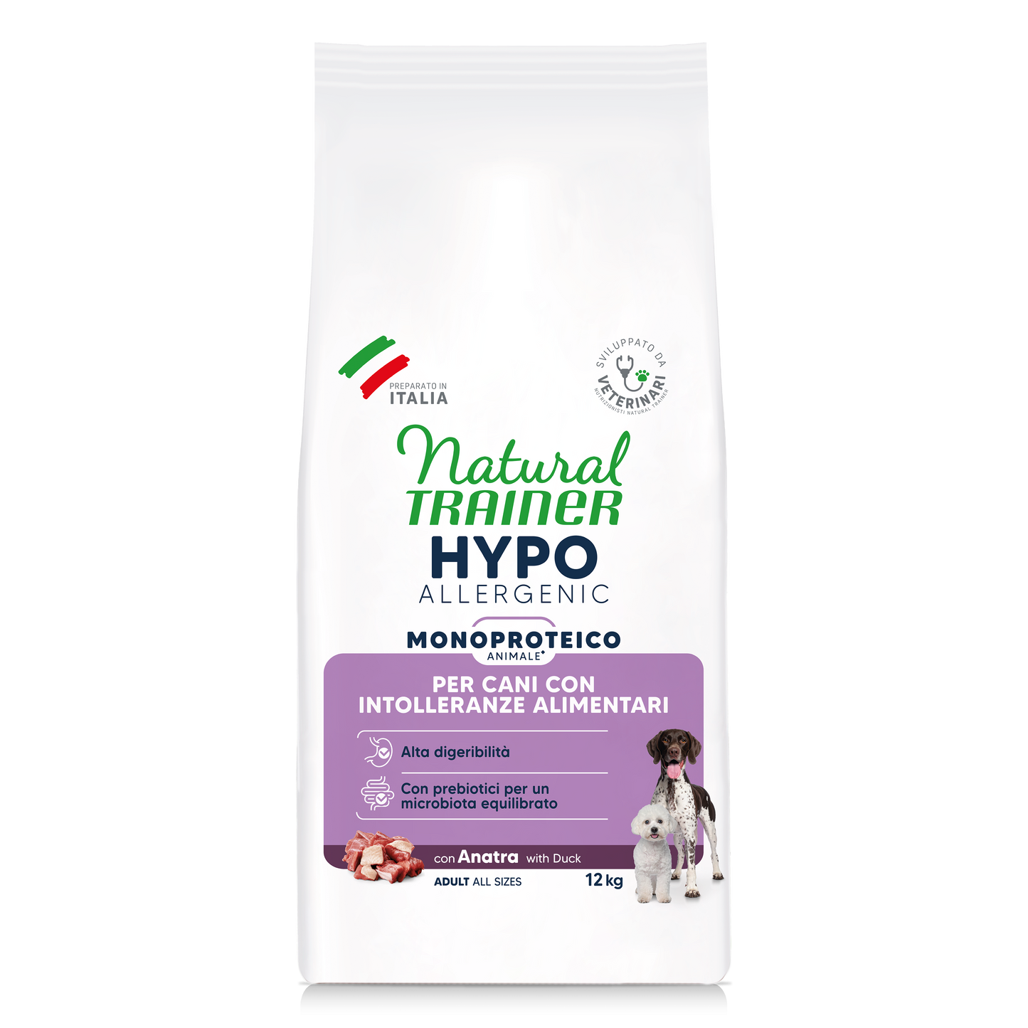 Natural Trainer Hypoallergenic con Anatra (Kg/Size: 12)