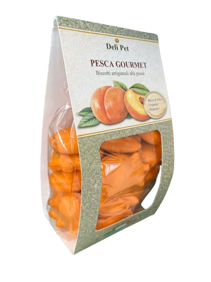 Deli Pet Biscotti Artigianali alla Frutta per Cani gusto Pesca (Kg/Size: 0,250)