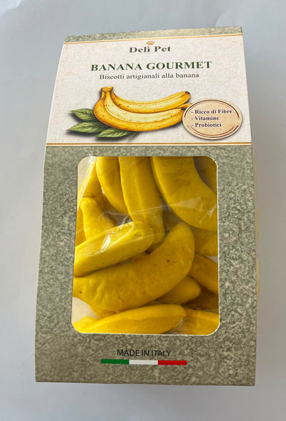 Deli Pet Biscotti Artigianali alla Frutta per Cani gusto Banana (Kg/Size: 0,250)