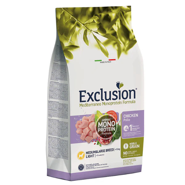 Exclusion Mediterraneo Light Medium/Large Gusto Pollo (Kg/Size: 12)