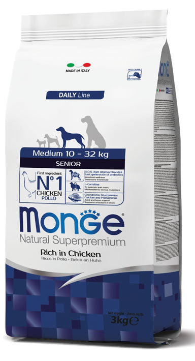 Monge Senior Medium Pollo (Kg/Size:12)