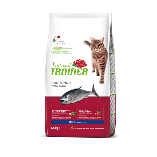 Trainer Natural Cat Adult Con Tonno(+1) (Kg/Size:1,5)