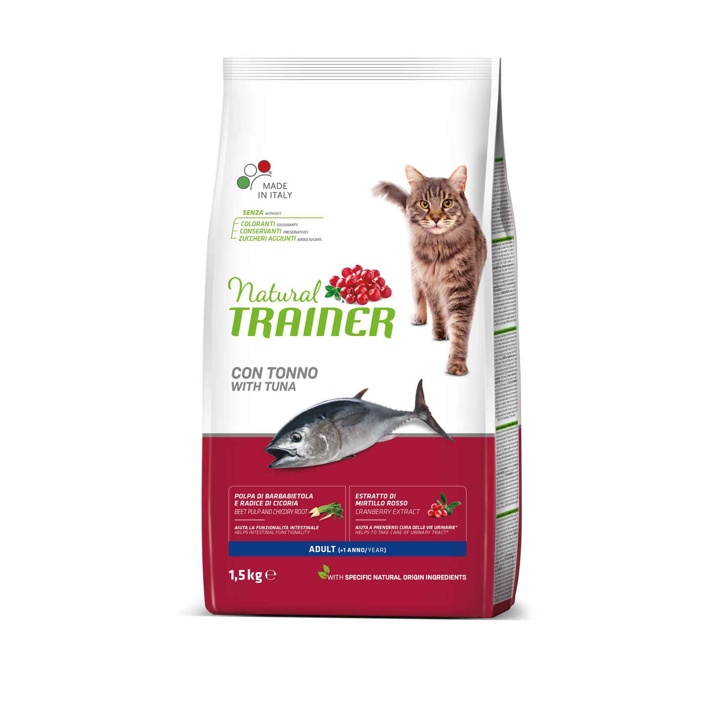Trainer Natural Cat Adult Con Tonno(+1) (Kg/Size:3)