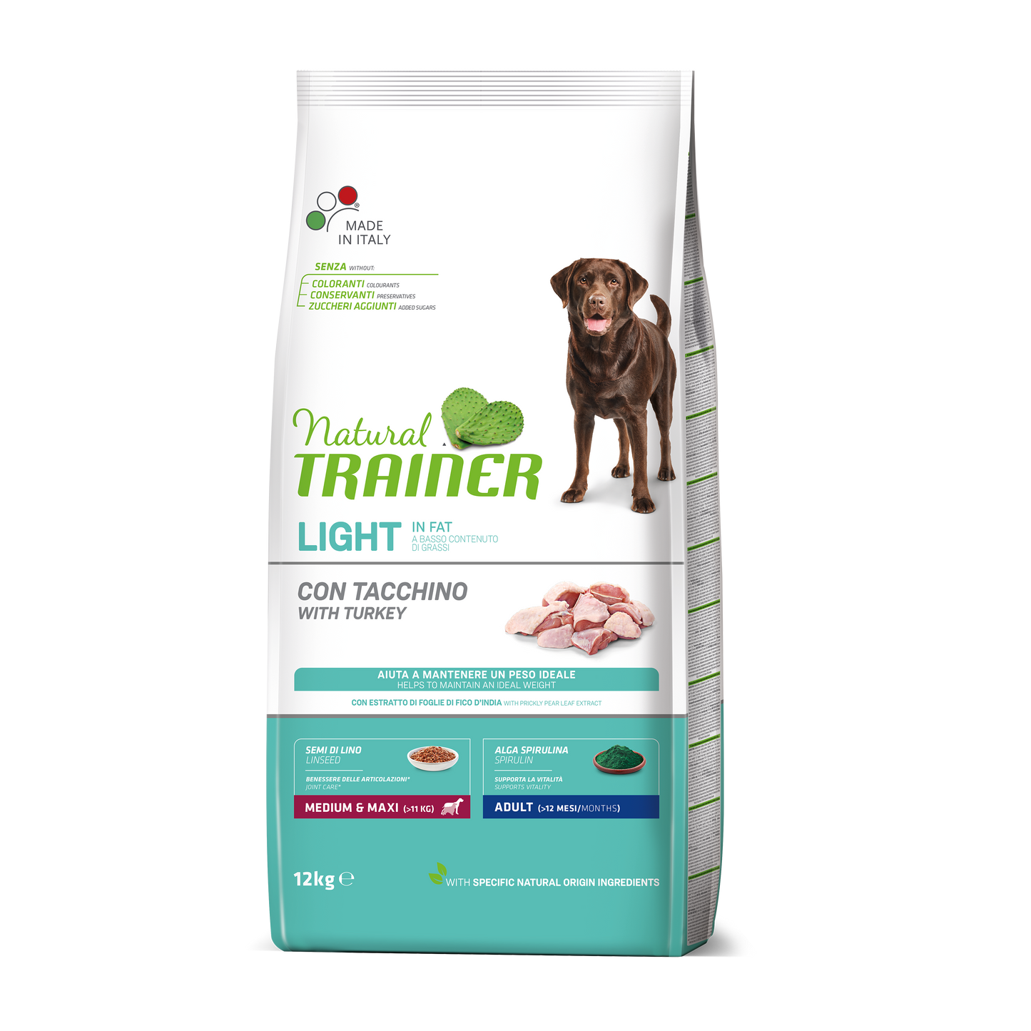 Natural Trainer Light in Fat Medium/Maxi (Kg/Size:12)