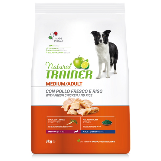 Trainer Natural Medium Adult Con Pollo (Kg/Size:3)