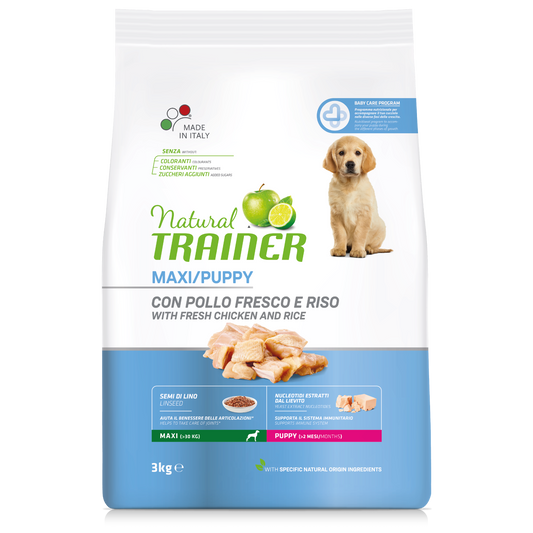 Trainer Natural Puppy Maxi Con Pollo Fresco (Kg/Size:3)