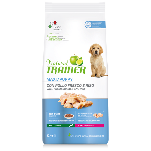 Trainer Natural Puppy Maxi Con Pollo Fresco (Kg/Size:12)