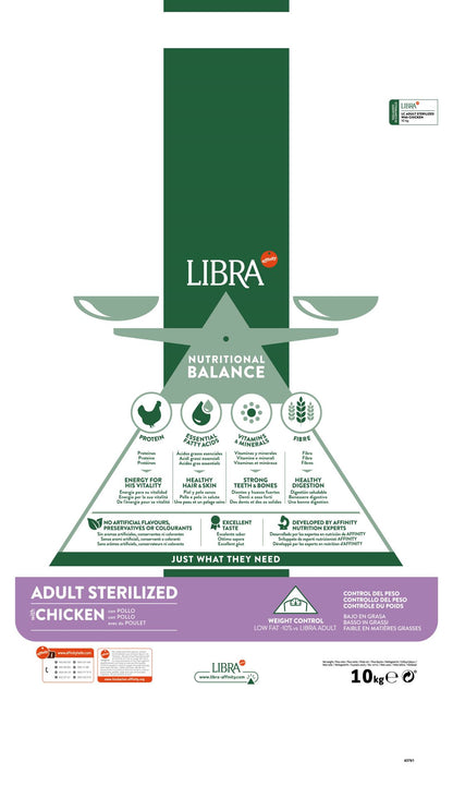 Libra Cat Adult Sterilized Con Pollo (Kg/Size: 10)