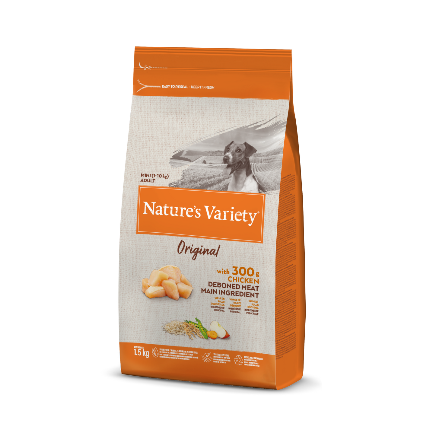 Nature's Variety Dog Original Mini Adult Pollo Crocchette (Kg/Size:1,5)