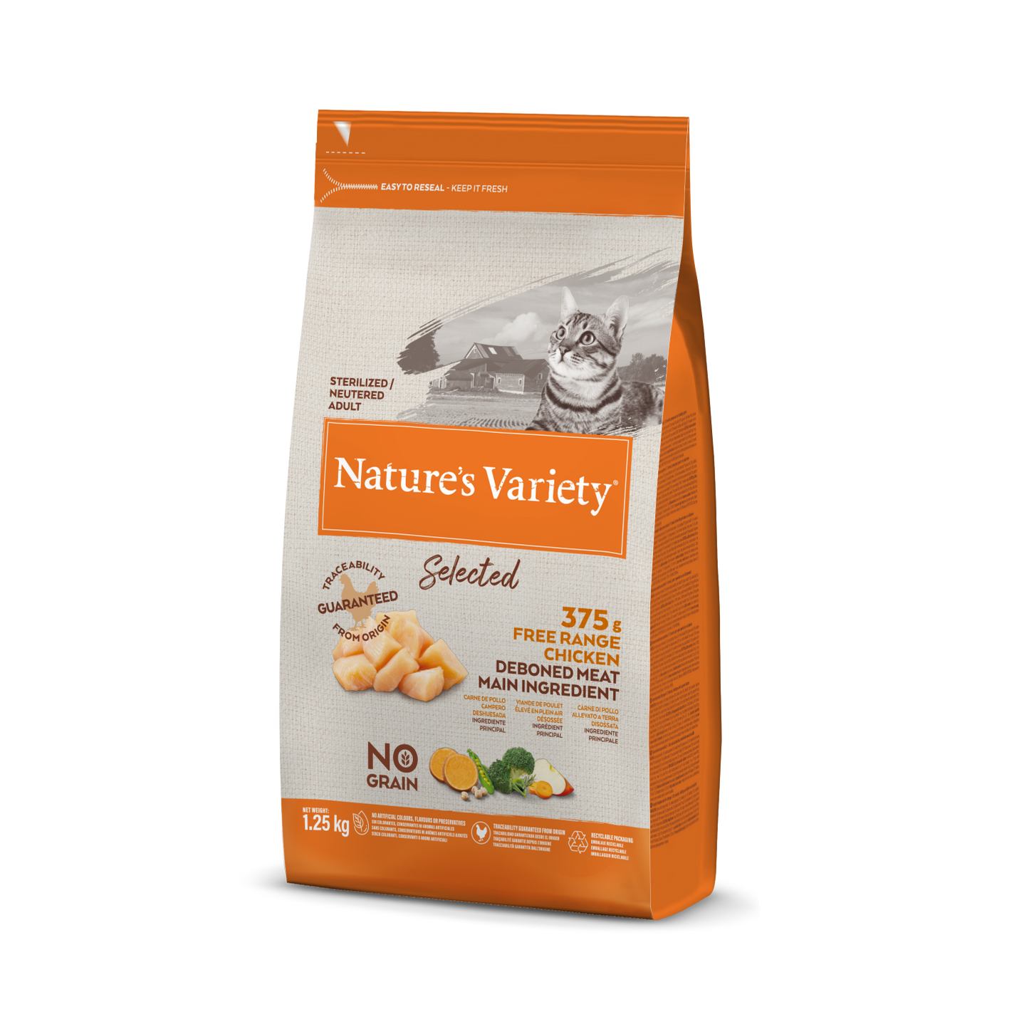 Nature's Variety Cat Selected Sterilised Pollo Allevato A Terra (Kg/Size:3)