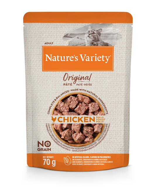 Nature's Variety Original Paté  Pollo No Grain pezzi 12 Umido Per Gatti (Kg/Size:0,07)