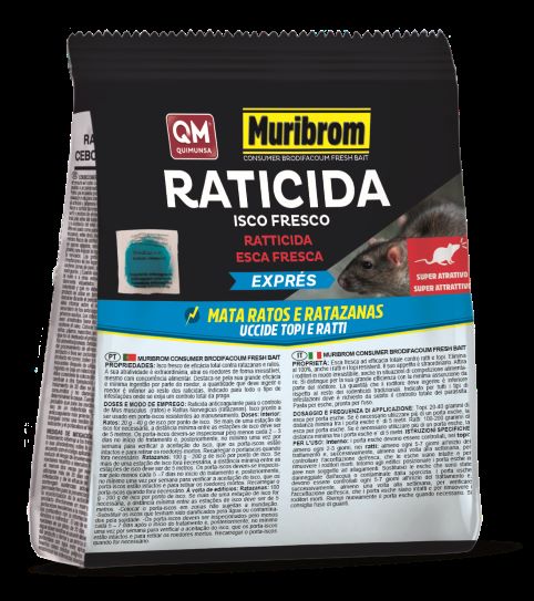 Muribrom Quimunsa Raticida Fresco Esca Espresso (Kg/Size: 0,150)